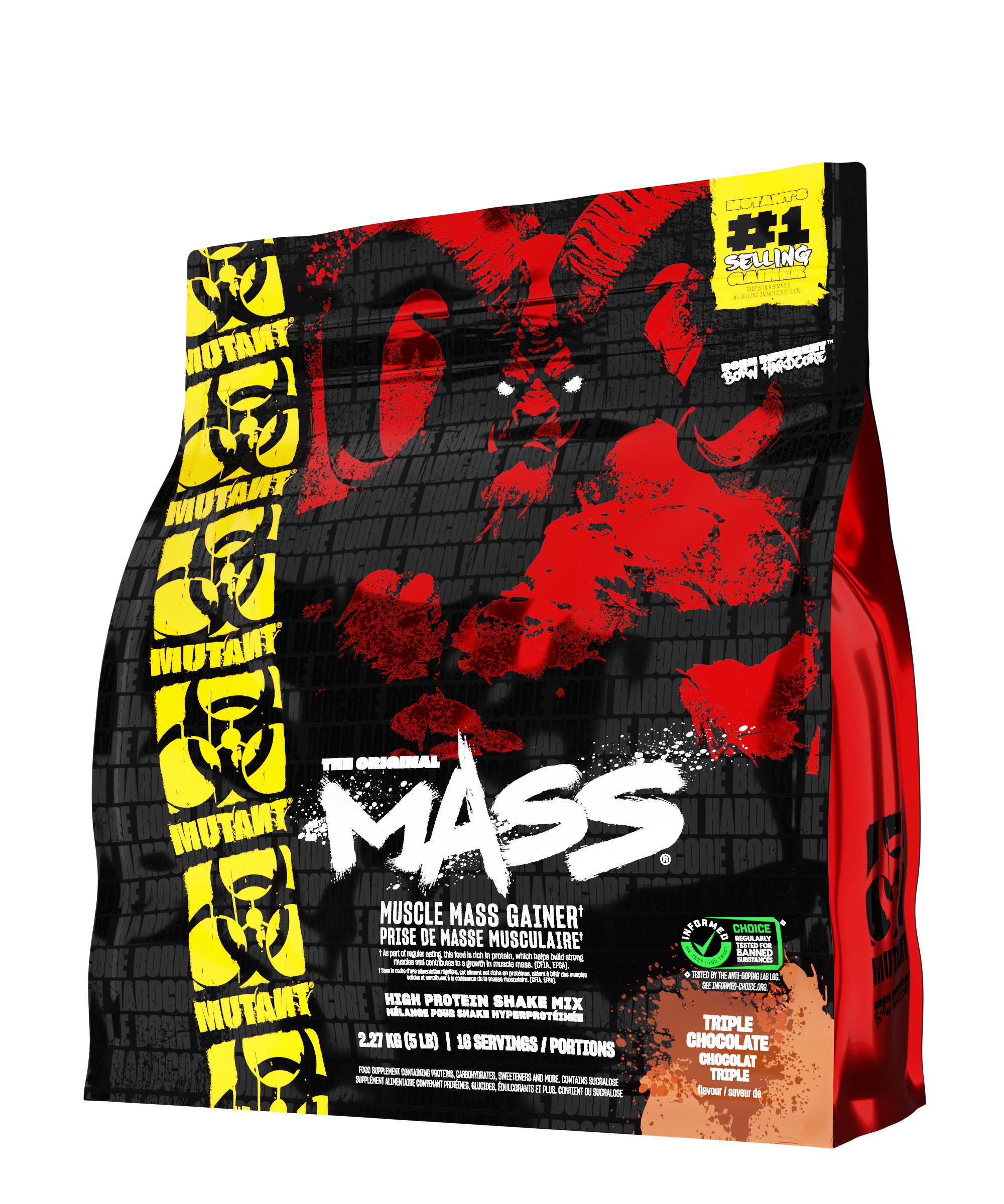 MUTANT MASS (NEW) 5LB/2.27KG - Triple Chocolate